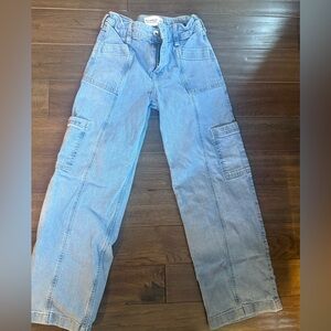 Abercrombie Kids Girls wide leg jeans size 11-12, regular